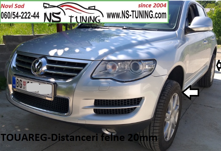 vw touareg distanceri 20mm felne 18ke sraf produzeni 14x1.5 novi sad ugradnja ns tuning beograd